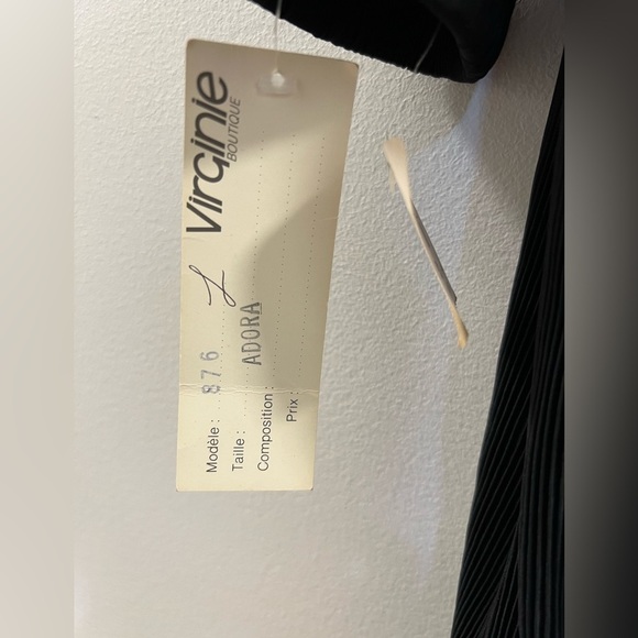 Vintage Virginie Paris Adora Black Dress bh. - Picture 5 of 16